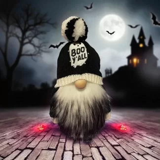 Halloween Gnome – “Boo Y’all” Ghost Edition (8" Tall)