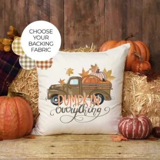 Vintage Truck Mini Pillow: Autumn Tiered Tray Decor