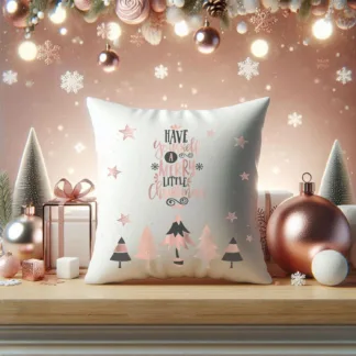 Christmas Wonderland Mini Pillow – “Have Yourself a Merry Little Christmas”