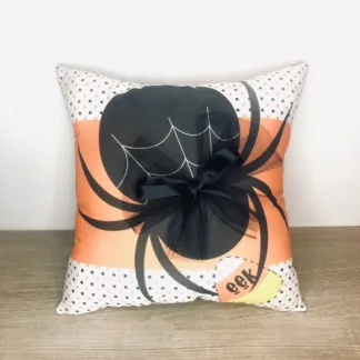 Halloween Spider Mini Pillow: Spooky Tiered Tray Decor