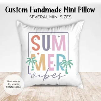 Tropical Mini Pillow: Summer Tiered Tray & Beach Decor