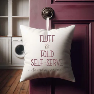 Custom Color Laundry Mini Pillow: Laundry Room Decorations