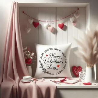 Valentine Love Mini Pillow: Miniature Home Decor