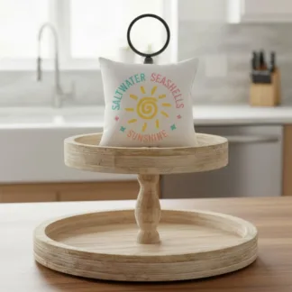 Summer Mini Pillow – Dollhouse & Seasonal Home Décor | Handmade in Minnesota