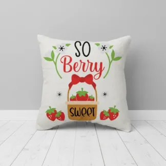 Strawberry Mini Pillow – Dollhouse & Seasonal Home Décor | Handmade in Minnesota