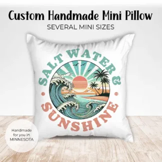 Summer Mini Pillow – Dollhouse & Seasonal Home Décor | Handmade in Minnesota