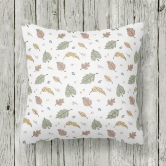 Fall Leaves Print 1:12 Dollhouse Pillow