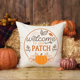 Choice of Welcome to our Patch 1:12 Dollhouse Pillow